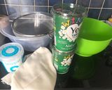 A picture of step 1 of Labneh - Lebanese Creamy Cheese لبنة.