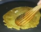 A picture of step 2 of Moong dal chilla.