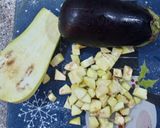 Une image de l'étape 1 de Soufflé farcie aux aubergine.