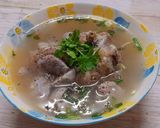 Hình bước làm 2 của món Cơm rang rau dền đỏ và các món dùng kèm