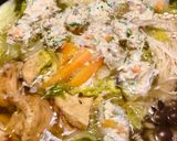 A picture of step 11 of Delicious! Rich Tonkotsu-Style Soy Sauce Ramen Hot Pot.