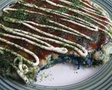 A picture of step 7 of Red Cabbage Okonomiyaki.
