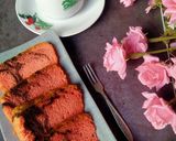Foto langkah ke 6 dari resep Chiffon Cake Strawberry Marble.