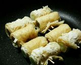 A picture of step 6 of Grilled Scallion-Stuffed Fried Tofu Skewers.