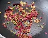 A picture of step 3 of Red Amaranths (Chaulai ka Saag).