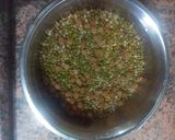 A picture of step 3 of Sprouts Sabzi.