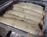 Foto del paso 3 de la receta: Panqueque de espinaca, champiñón y queso azul