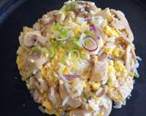 Foto del paso 9 de la receta: Arroz frito con pollo y champignones