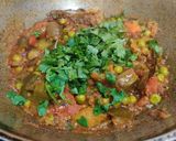 A picture of step 7 of Baingan ki Sabzi with Matar.