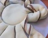 صورة لخطوة 3 من وصفة فطيره بالنوتيلا وحشوة السينابون