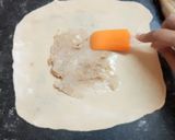 A picture of step 8 of WALNUT APPLE PARATHA WITH CARAMEL SAUCE & VANILLA ICE-CREAM.