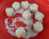 Foto langkah ke 2 dari resep Onde onde Kw Keju ala #Debm #Keto.