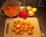 Foto del paso 1 de la receta: Pollo a la cacerola a presión y a la mía (bartola)