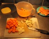 Foto del paso 7 de la receta: Pasta casera con salmón, calabaza y roquefort