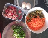 Hình bước làm 1 của món Cơm rang dưa bò