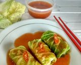 Foto langkah ke 5 dari resep Sawi putih gulung isi ayam tahu.