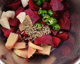 A picture of step 2 of Iron Rich Beetroot Oats Chilla.
