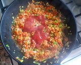 Foto del paso 5 de la receta: Lasaña con lomito ahumado, queso y vegetales #Mercado