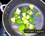 A picture of step 2 of Kadhai Paneer.