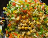 A picture of step 3 of Mediterranean style Upma.