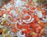 A picture of step 4 of Dahi phulki.