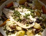 A picture of step 4 of Sea Bass Pot-au-Feu.