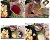 A picture of step 1 of 🧑🏽‍🍳🧑🏼‍🍳Bangkok Street Dessert• How To Make Thai Pink Milk • Khanom Pung Nom Yen|ThaiChef Food.