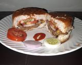 A picture of step 6 of Burger.