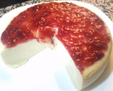 Foto del paso 8 de la receta: Tarta de queso quark en microondas con compota de fresa