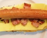 Foto del paso 1 de la receta Perrito caliente con Frankfurt, Bacon y Queso