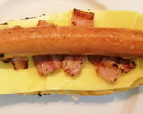 Foto del paso 1 de la receta: Perrito caliente con Frankfurt, Bacon y Queso