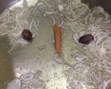A picture of step 3 of Palak gosht.