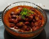 A picture of step 6 of Rajma curry.
