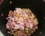 A picture of step 3 of Cabbage and Noodles.