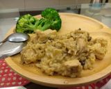 白酒雞肉蕈菇燉飯的食譜步驟6照片