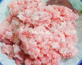 Hình bước làm 1 của món Thịt băm rang mặn ngọt
