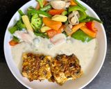 A picture of step 7 of Walnut Crusted Paneer.