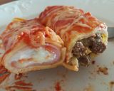 Foto del paso 9 de la receta: Canelones de carne y jamón y mozzarella