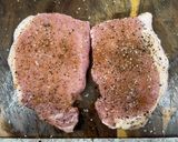A picture of step 8 of Pork Chops with Zesty Green Onion Salsa.
