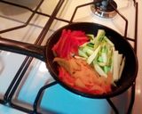 Foto del paso 1 de la receta: Falsos tacos de pollo y verduras (o empanadas abiertas) en la air -fryer