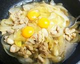 A picture of step 3 of Easy and Delicious Oyako Donburi (Chicken and Egg Rice Bowl) for Ages 1 and Up.