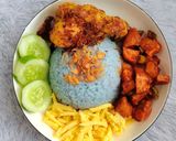 Foto langkah ke 4 dari resep 586. Nasi Uduk Biru (Telang).