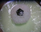 A picture of step 5 of How to Make Soccer Ball Onigiri (Rice Ball).