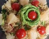 Salade aux quinoa, avocat et pamplemousse étape de la recette 3 photo