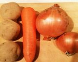 A picture of step 1 of Easy Favorite Curry Rice.