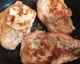 A picture of step 4 of Pork Sauté with Mustard Cream Sauce.