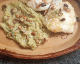 Foto del paso 13 de la receta: Bacalao a la salsa de habas y menta