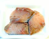 A picture of step 1 of Garlic Mustard Sautéed Yellowtail.