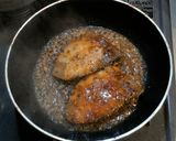 A picture of step 5 of Garlic Mustard Sautéed Yellowtail.