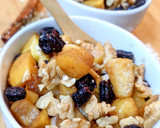 Foto del paso 3 de la receta: Avena con manzana caramelizada, nueces y arándanos